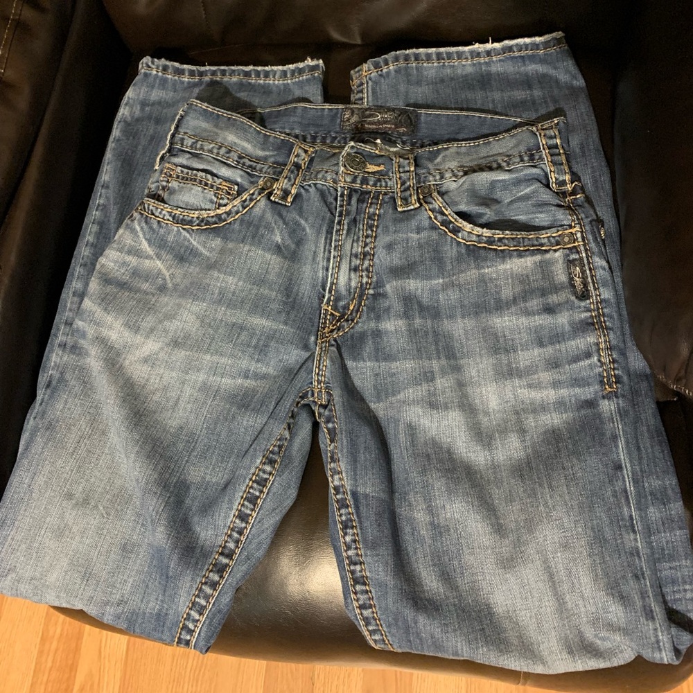 Men’s Silver Zac Jeans Boot-Cut. Good condition just worn around house.